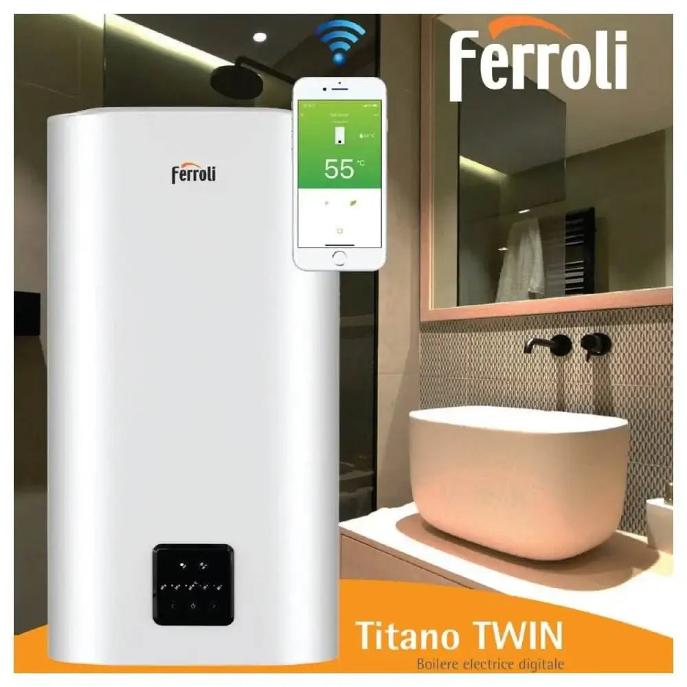 Chauffe-eau électrique à double réservoir et contrôle via WI-FI - fixandco