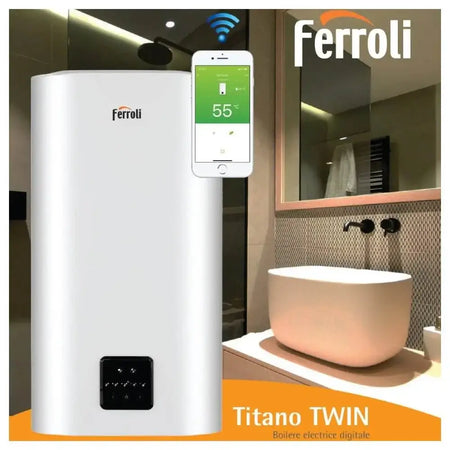 Chauffe-eau électrique à double réservoir et contrôle via WI-FI - fixandco