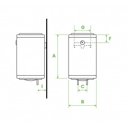 Chauffe eau électrique de 60 litres