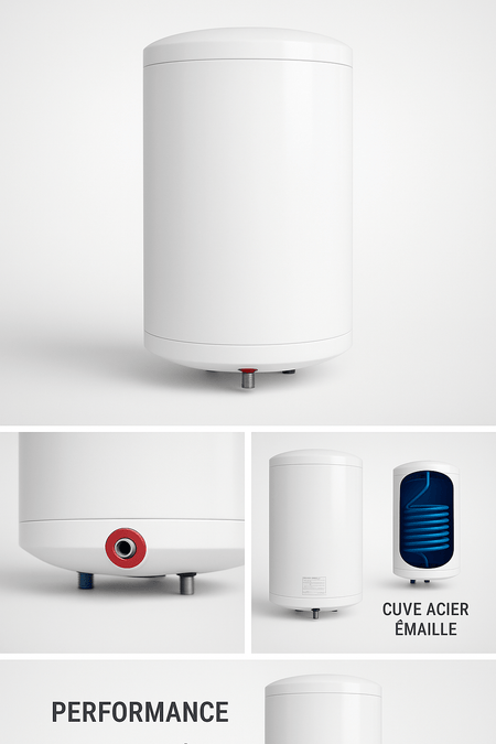 Ballon préparateur d’eau chaude 80 L Bandini – Serpentin haut rendement - fixandco