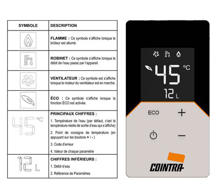 Chauffe - bain gaz Cointra CETI 12 L – Étanche / Ventouse – GN ou Butane/Propane - fixandco