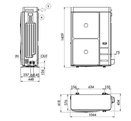 Pompe à Chaleur MAXA i - 32V5 18T – 18 kW Monobloc Air/Eau Triphasée 400V - fixandco