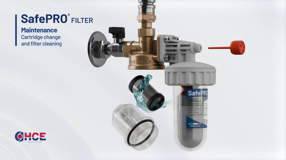 SafePRO® FILTER filtre de sécurité + distributeur  de polyphosphate